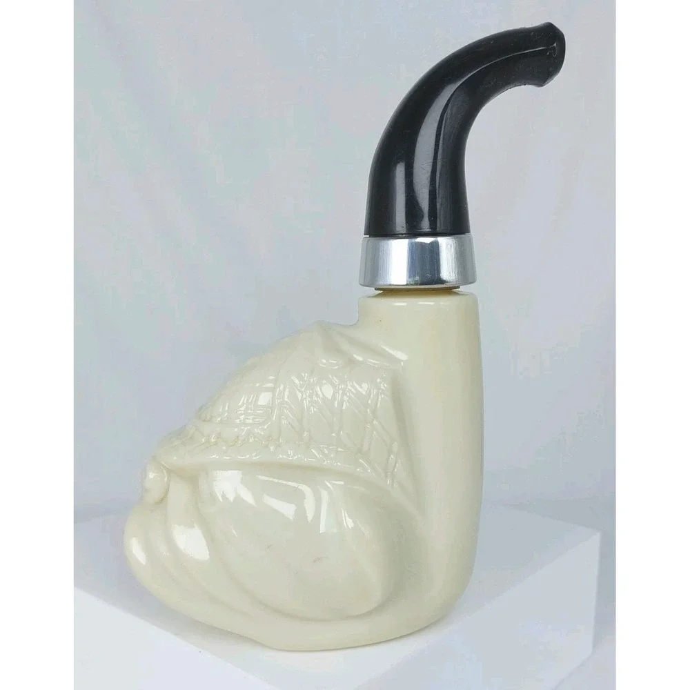 Vintage Avon Bulldog Pipe Wild Country Aftershave Cologne‎ Glass Bottle Only